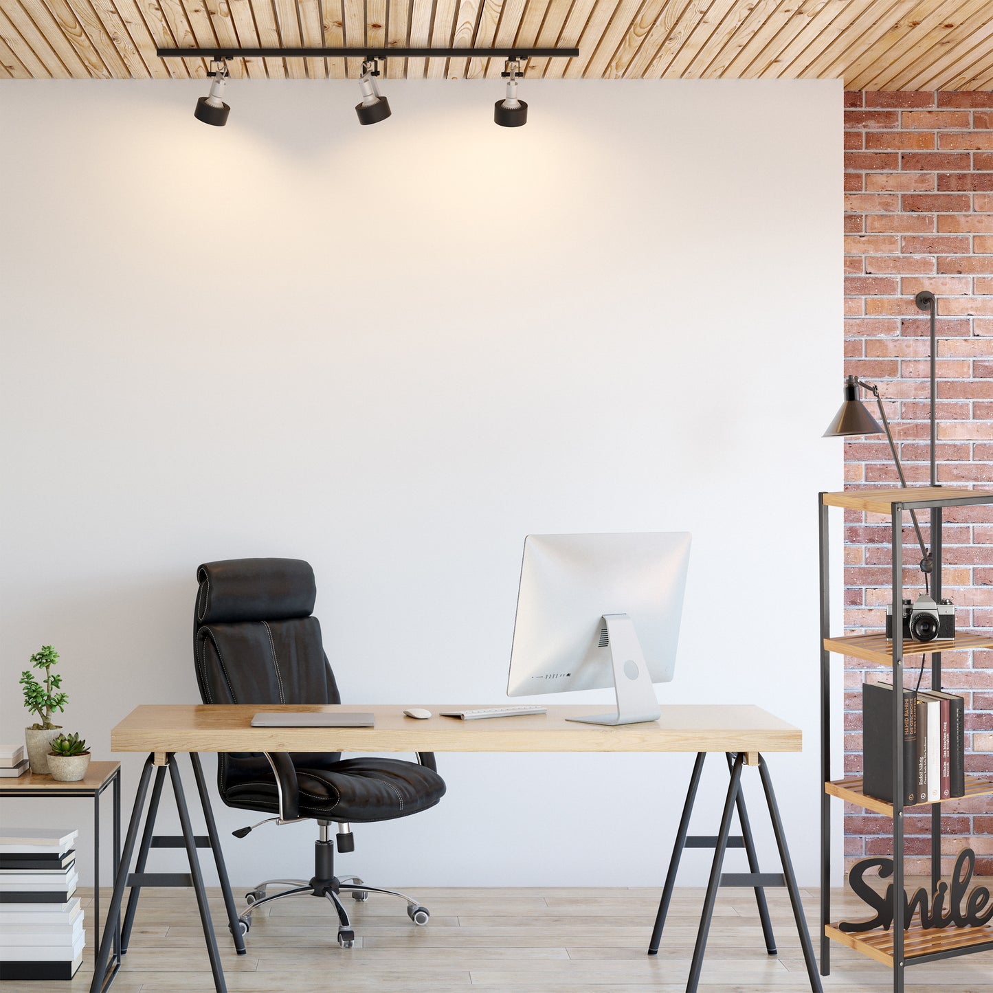 Bamboo and Steel Shelf