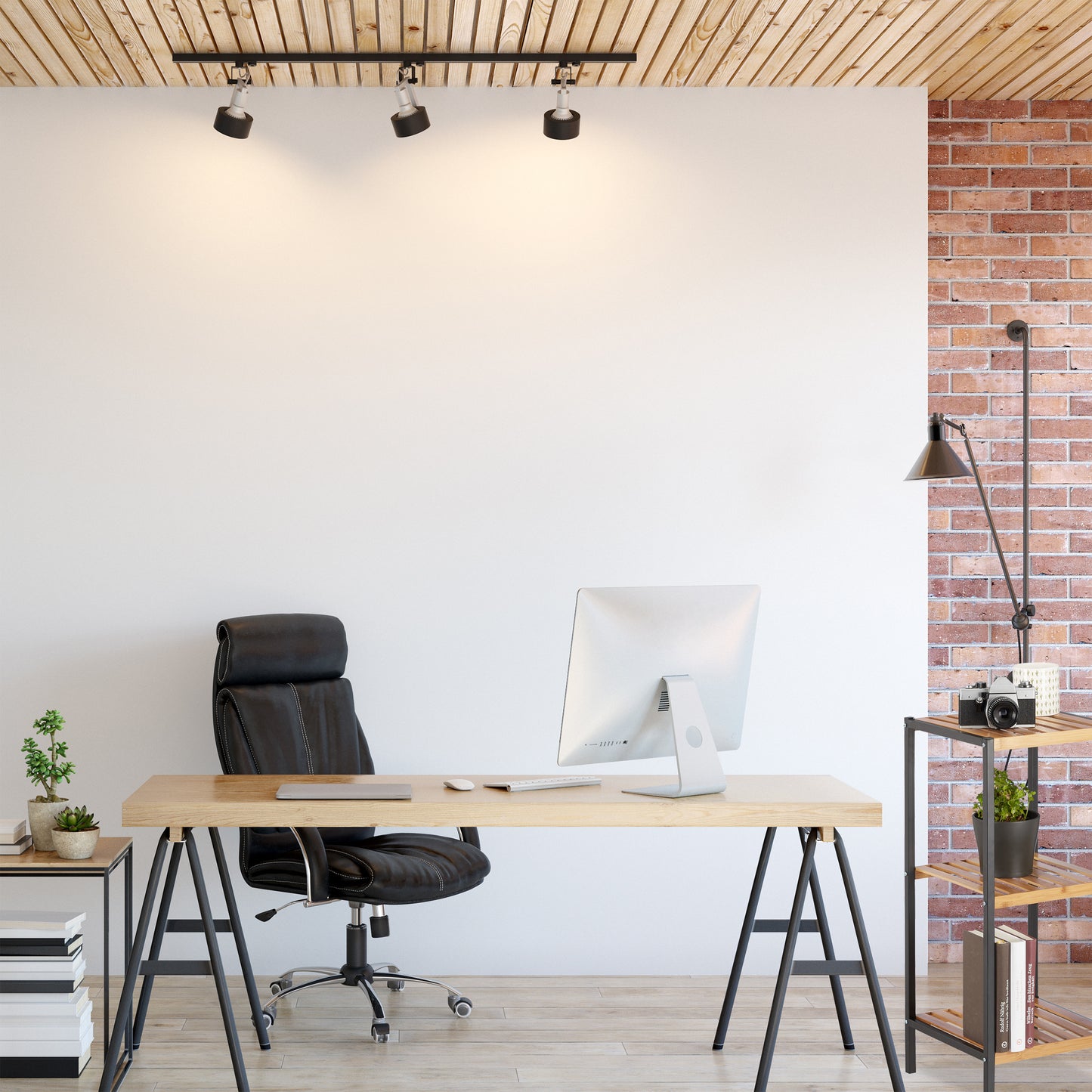 Bamboo and Steel Shelf