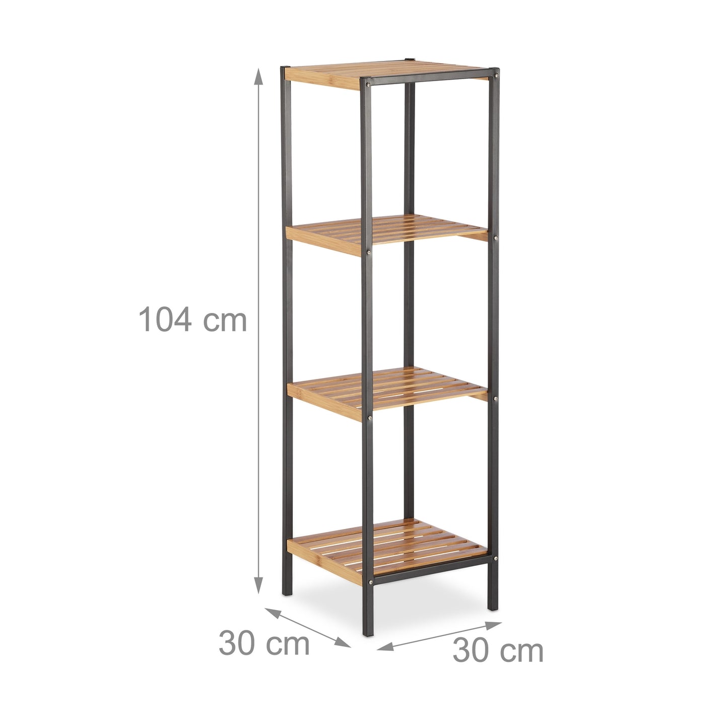 Bamboo and Steel Shelf