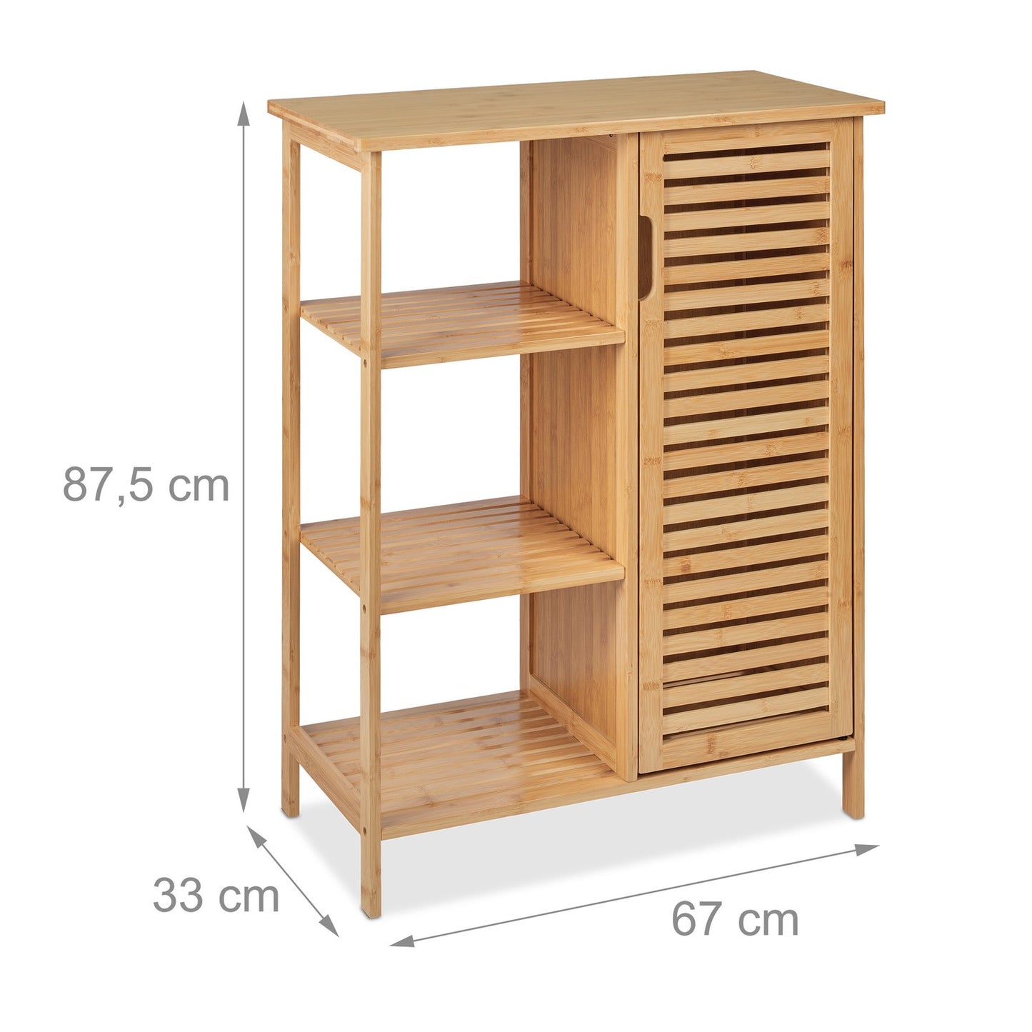 Bamboo bathroom cabinet