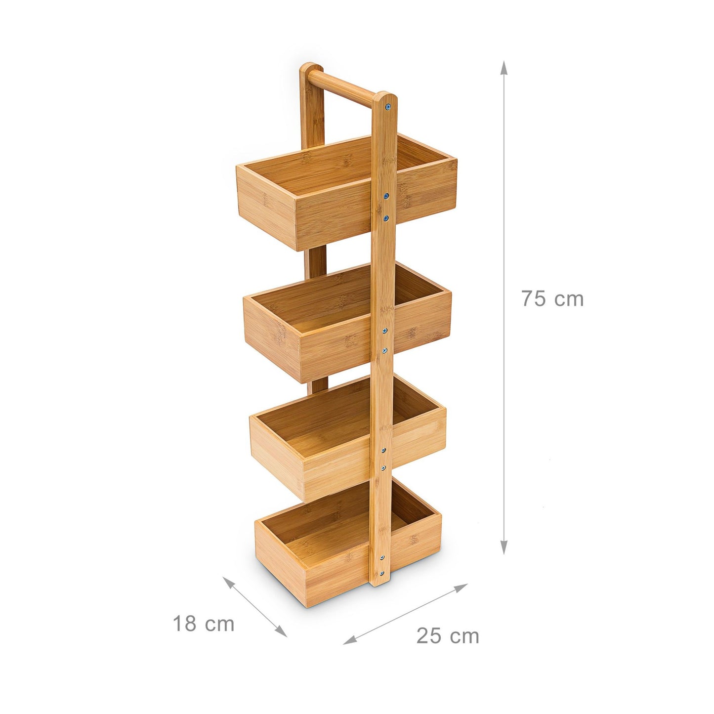 Bamboo bathroom shelf