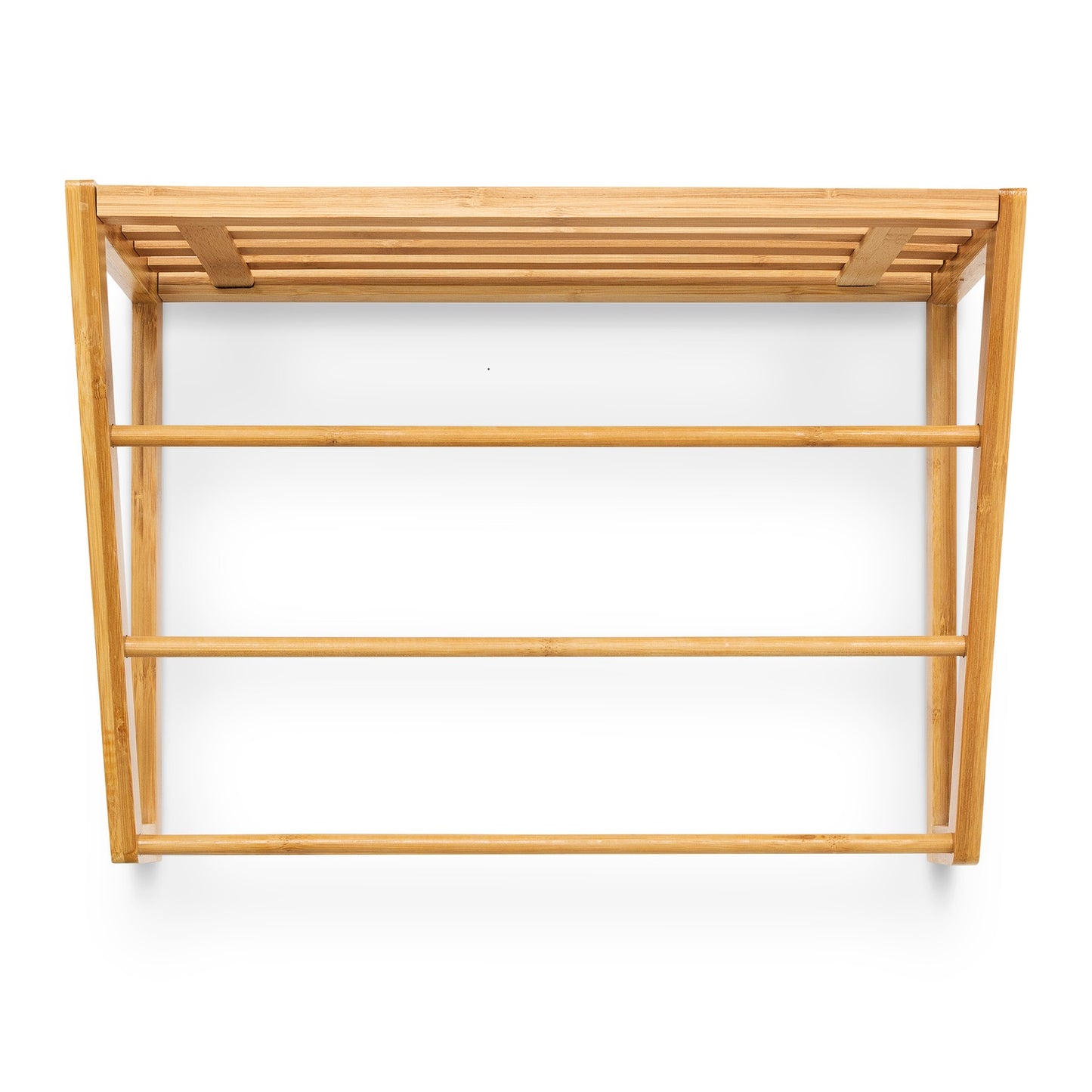 Bamboo bathroom shelf