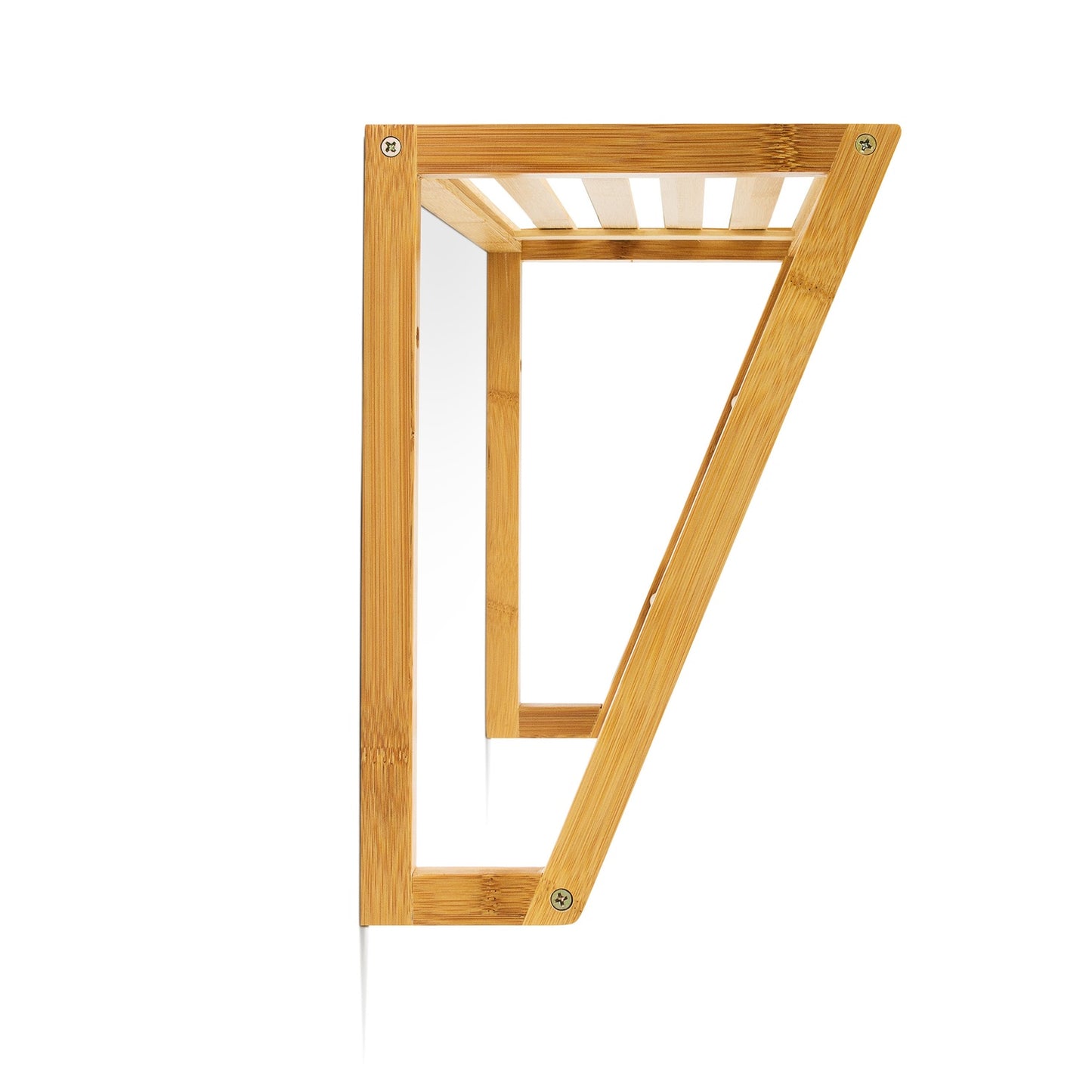 Bamboo bathroom shelf