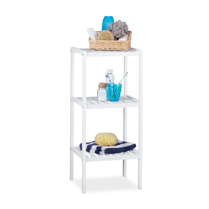 Bamboo bathroom shelf with 3 shelves