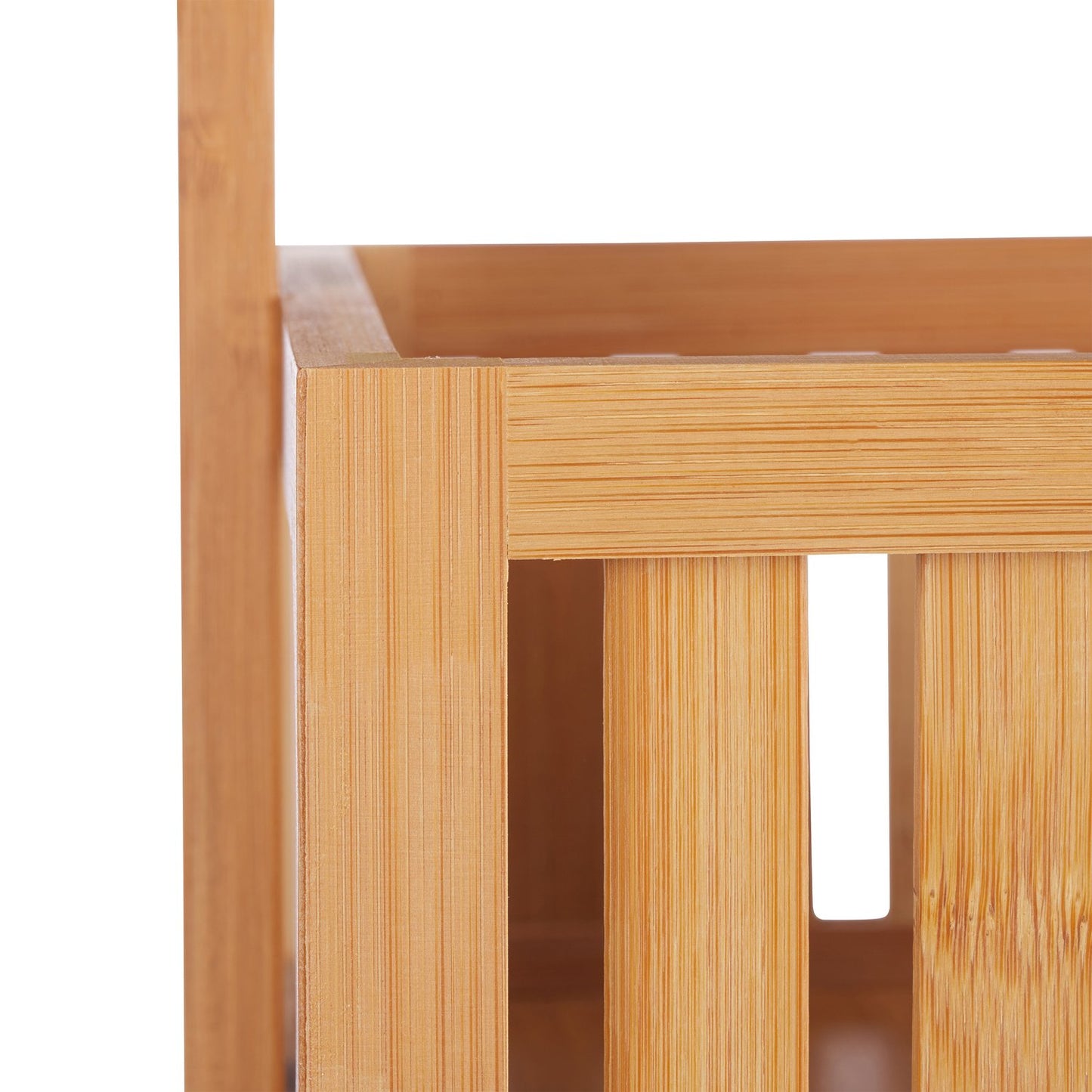 Bamboo bathroom shelf with 3 shelves