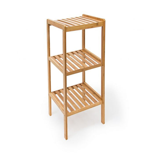Bamboo bathroom shelf with 3 shelves