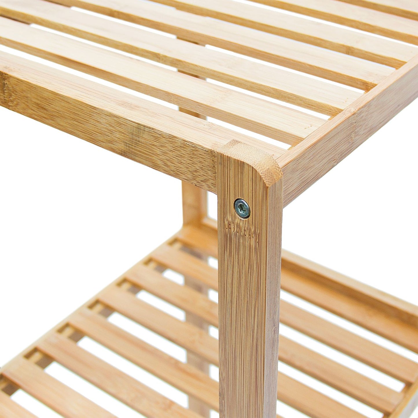 Bamboo bathroom shelf with 3 shelves