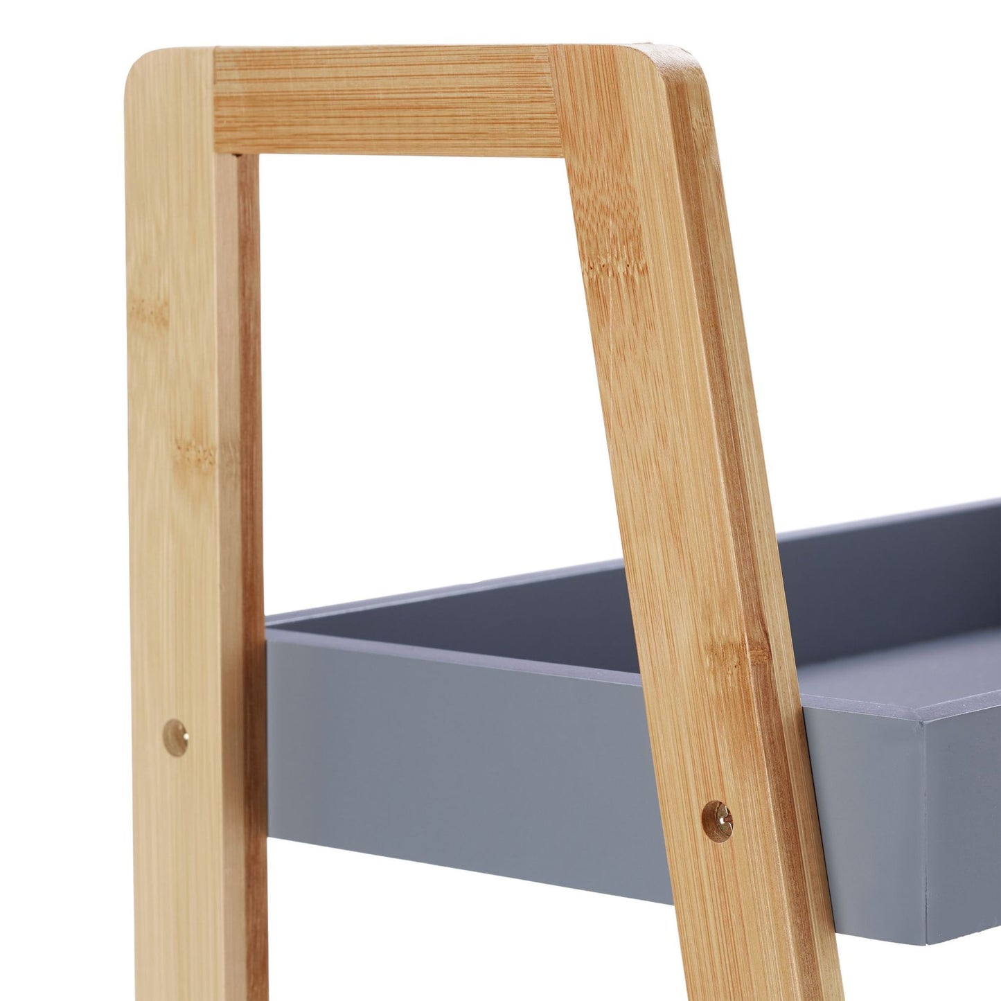 Bamboo bathroom shelf with 4 shelves