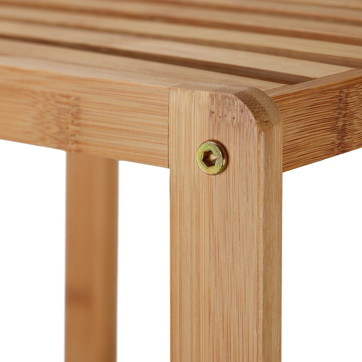 Bamboo bathroom shelf with 5 shelves
