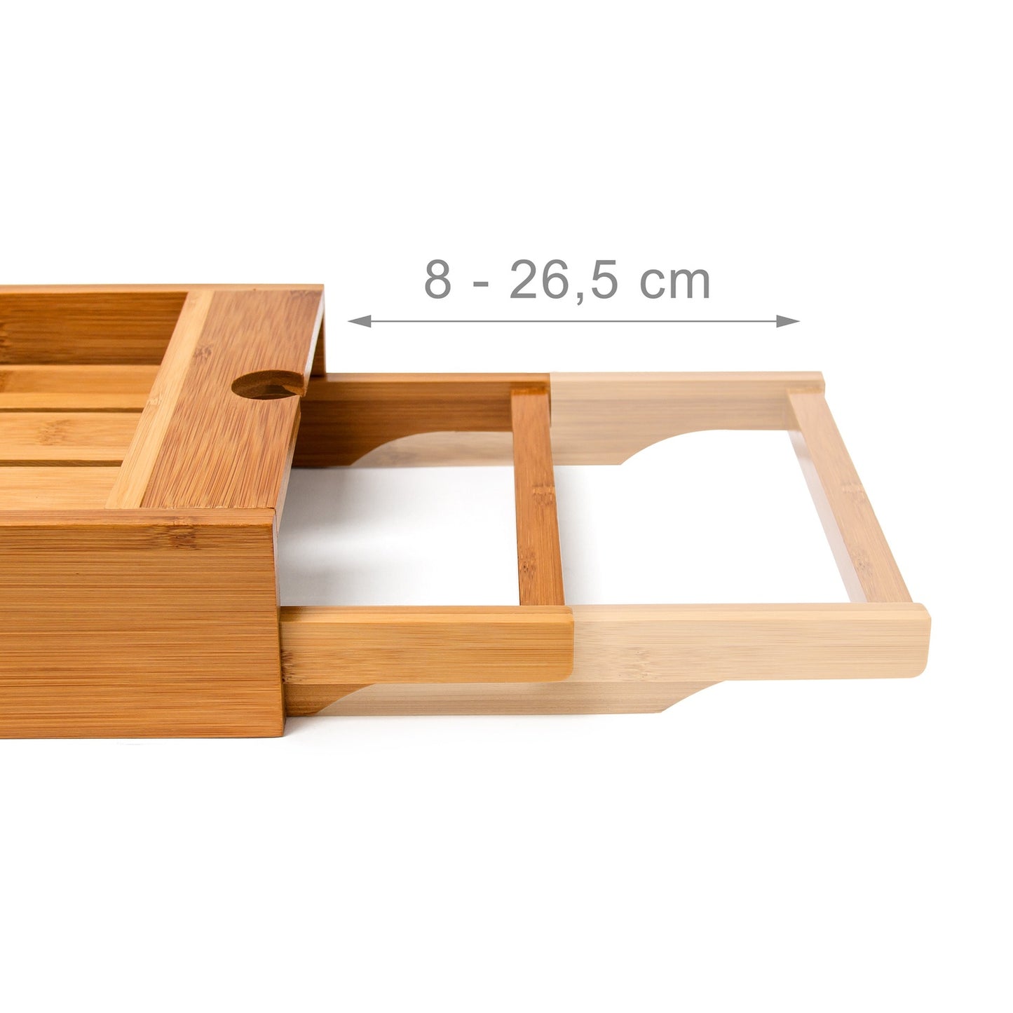 Bamboo bathtub shelf