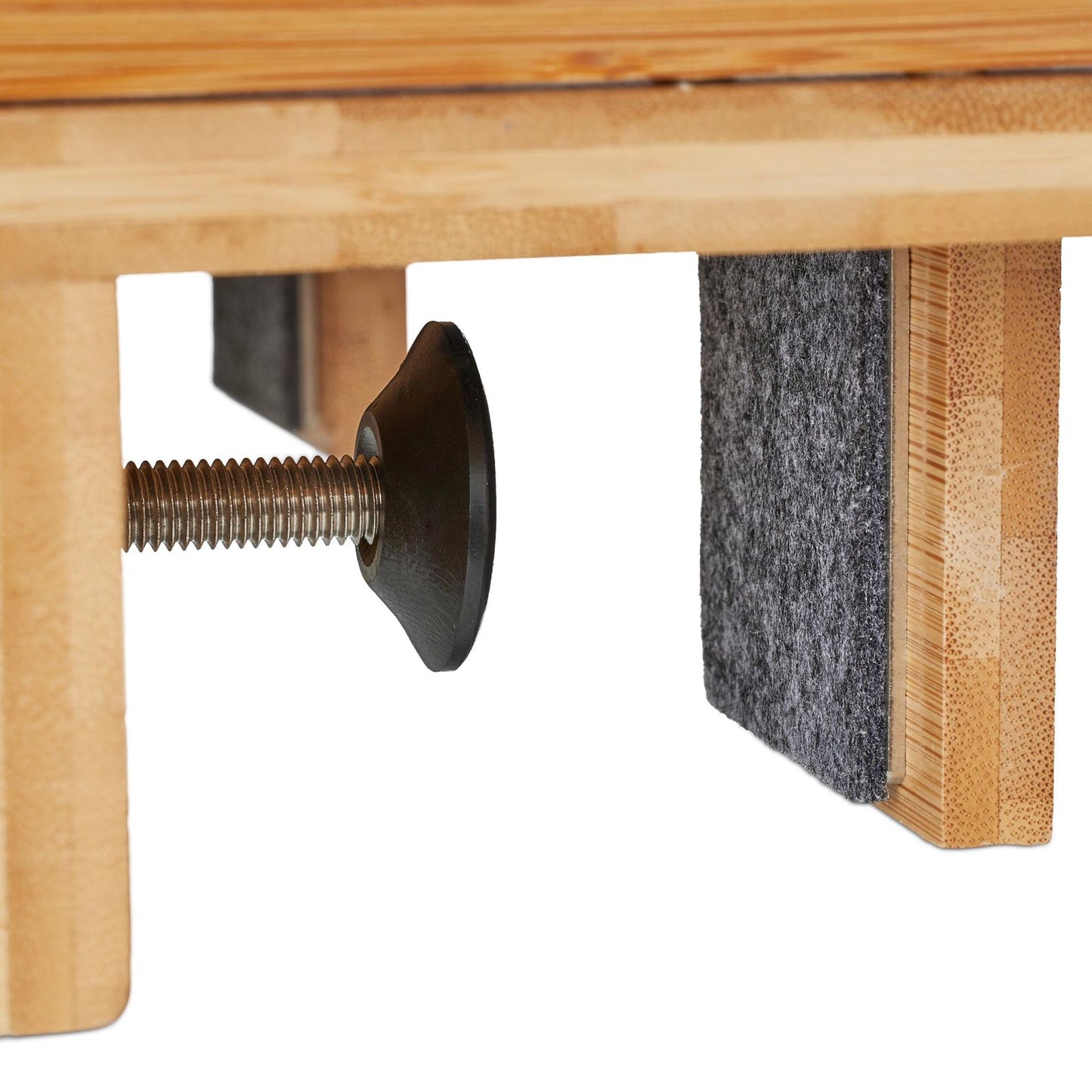 Bamboo bed tray with tablet holder