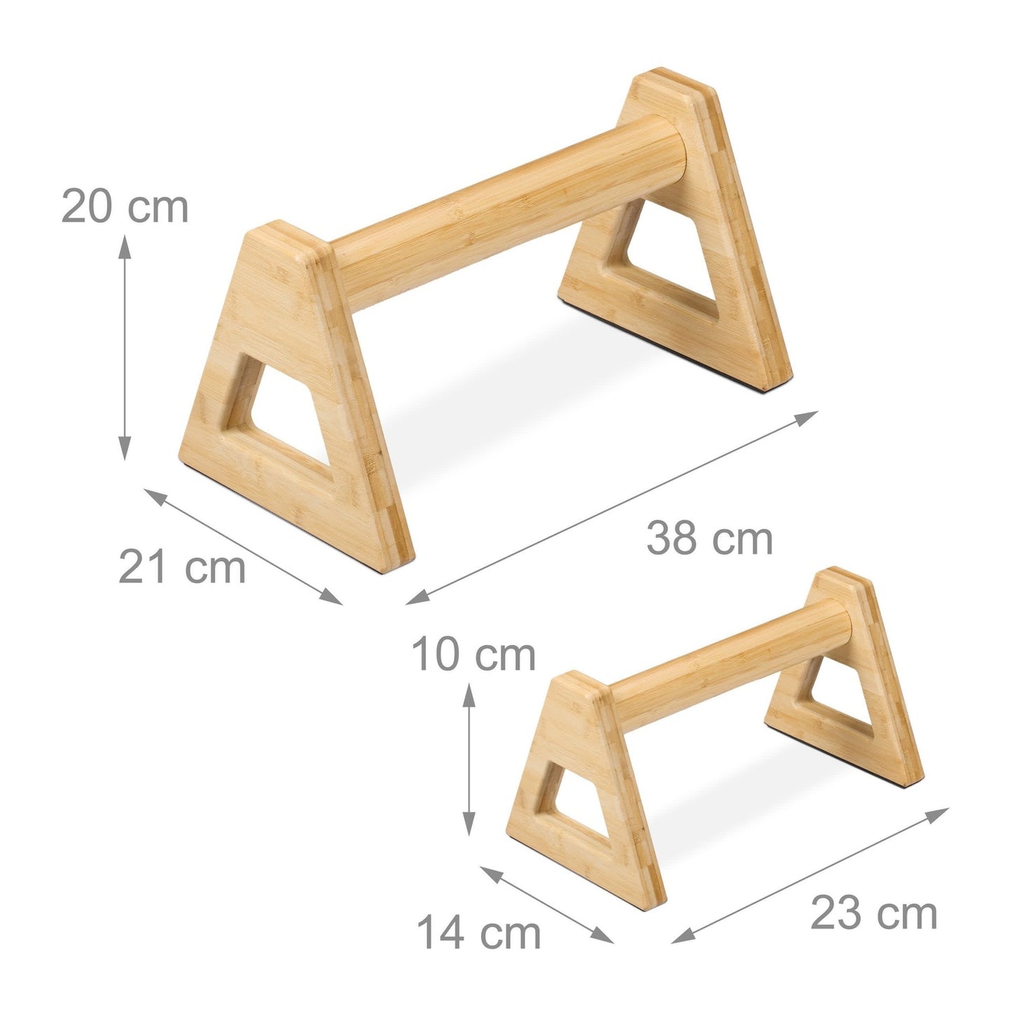 Bamboo bench press grips, 4-pack