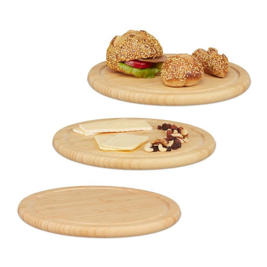Bamboo breakfast board, set of 3