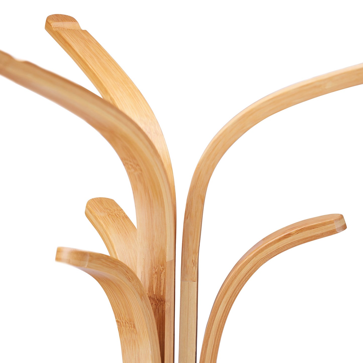 Bamboo clothes hanger with shelves