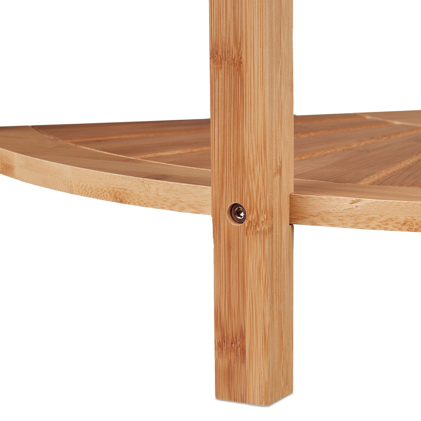 Bamboo corner shelf for the kitchen