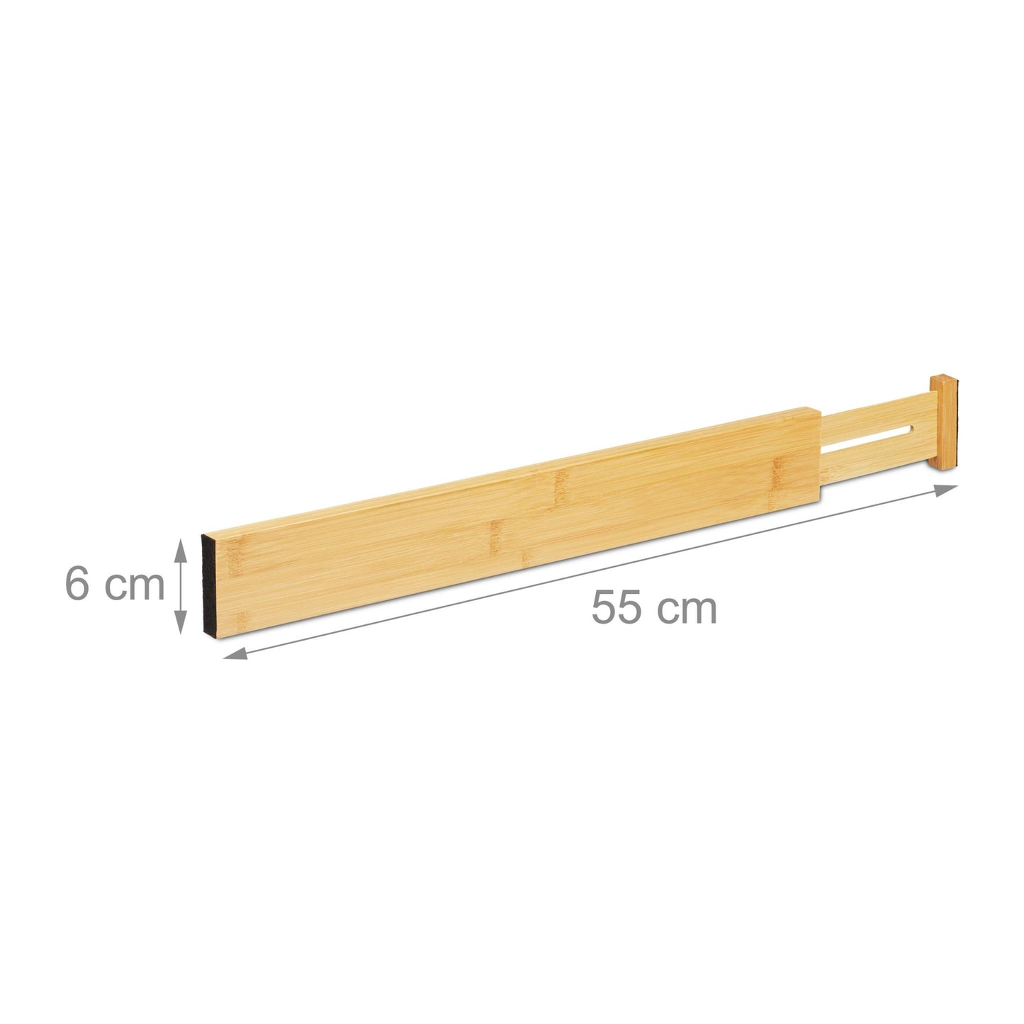 Bamboo drawer dividers - set of 4