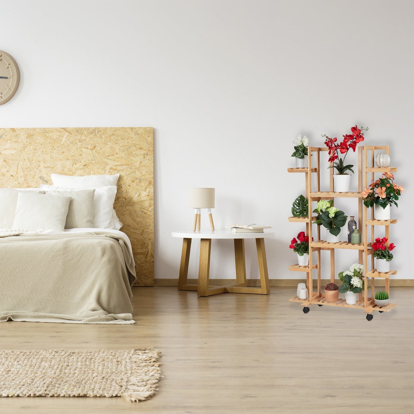 Bamboo flower shelf