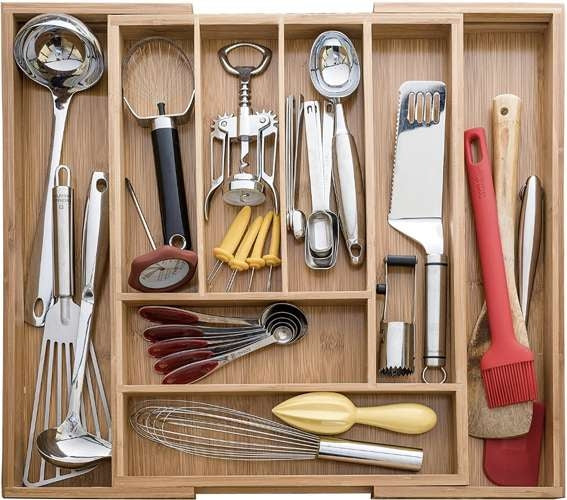 Bamboo insert / organizer for Ruhhy 19189 drawer