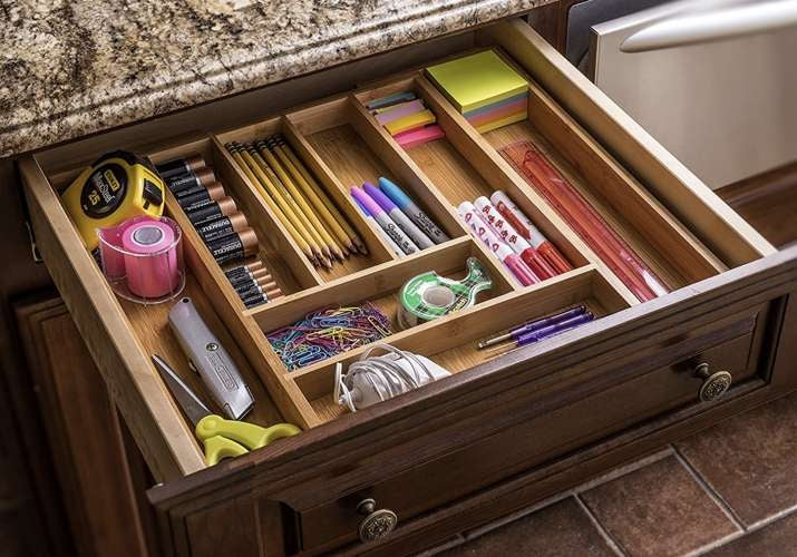 Bamboo insert / organizer for Ruhhy 19189 drawer