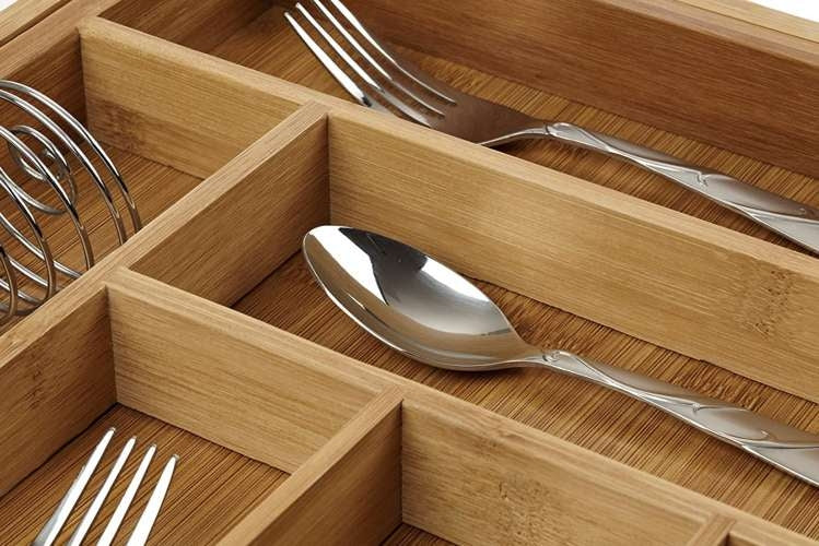 Bamboo insert / organizer for Ruhhy 19189 drawer