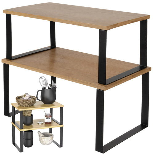 Bamboo kitchen shelf - 2 pcs Ruhhy 25661
