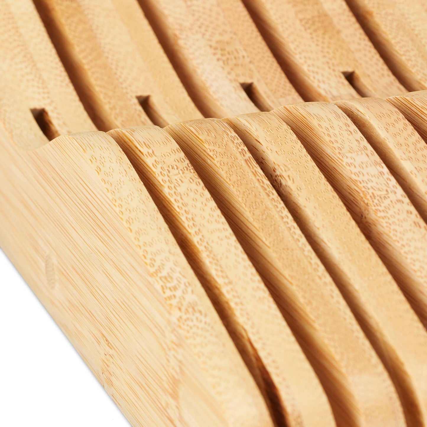 Bamboo knife block for box