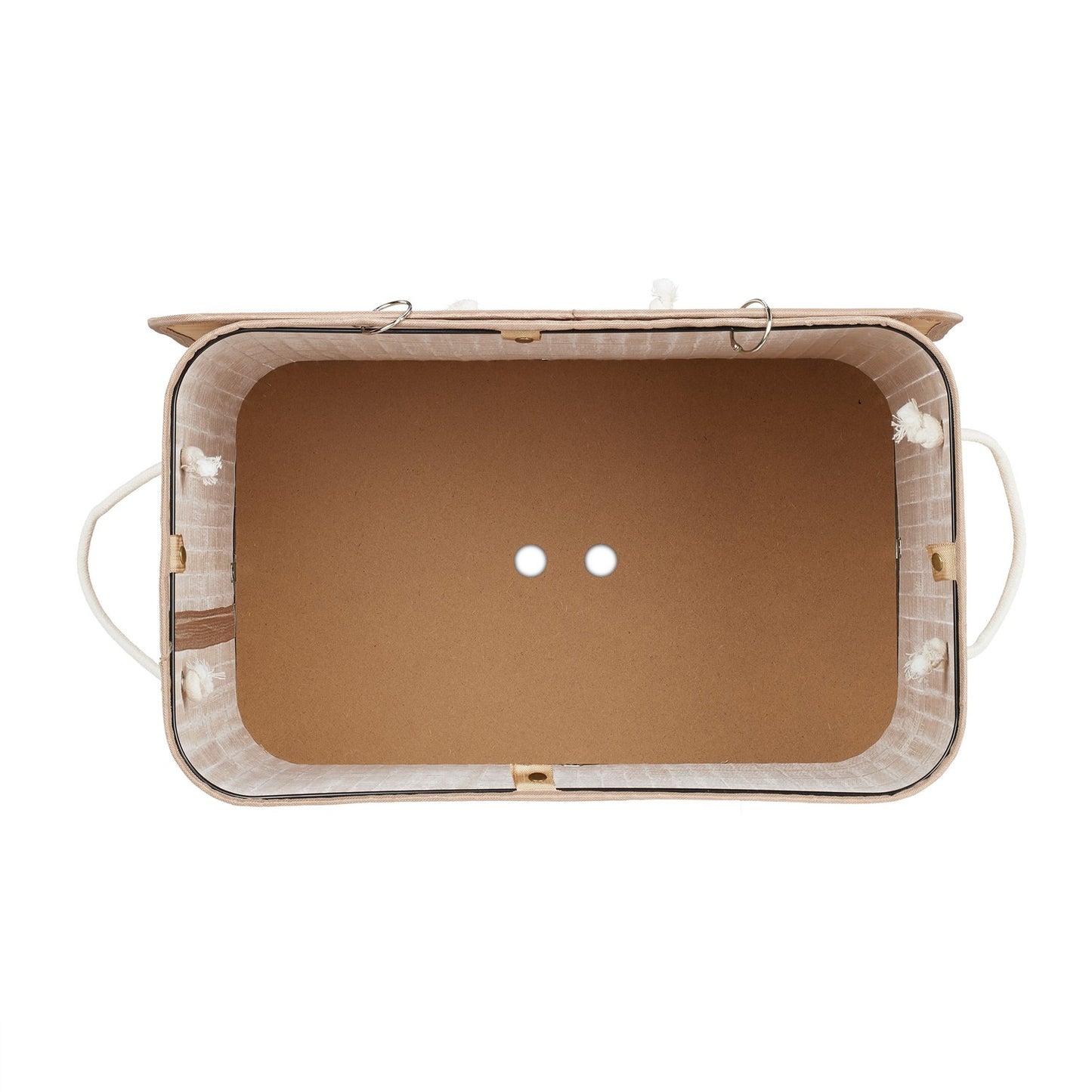 Bamboo laundry basket 2 compartments