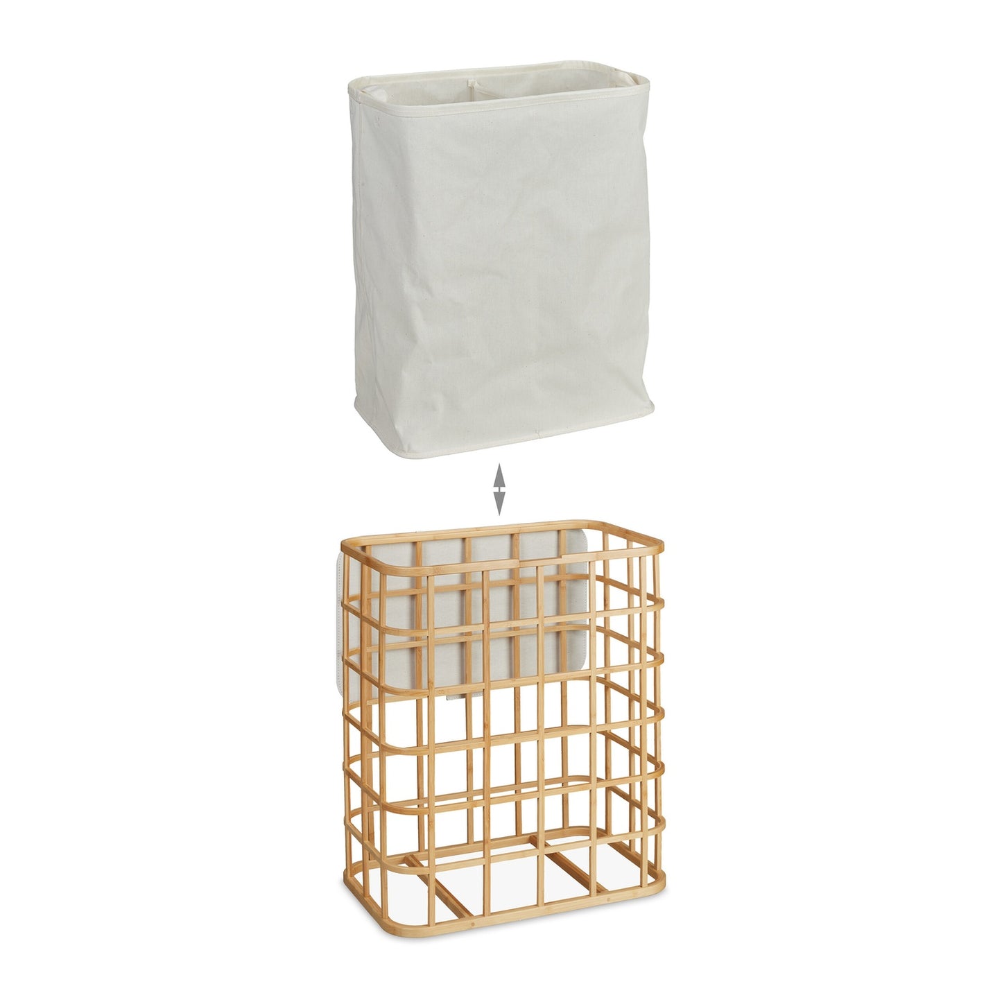 Bamboo laundry basket