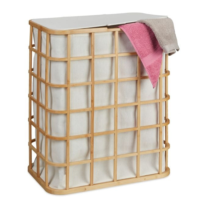 Bamboo laundry basket
