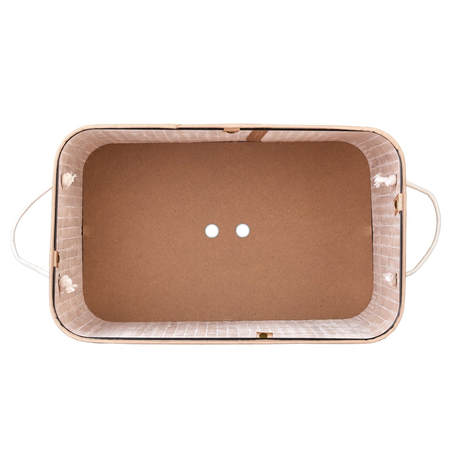 Bamboo laundry basket with 2 compartments