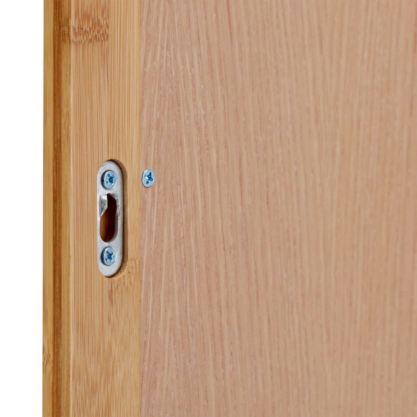 Bamboo mirror with shelf