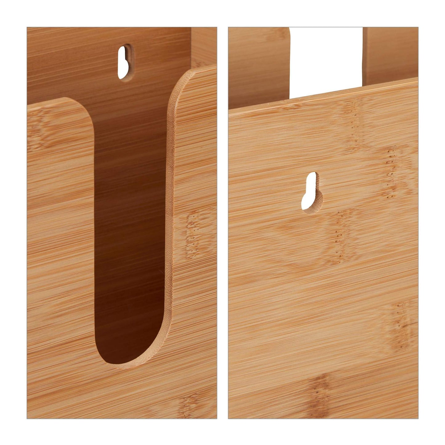 Bamboo paper towel dispenser