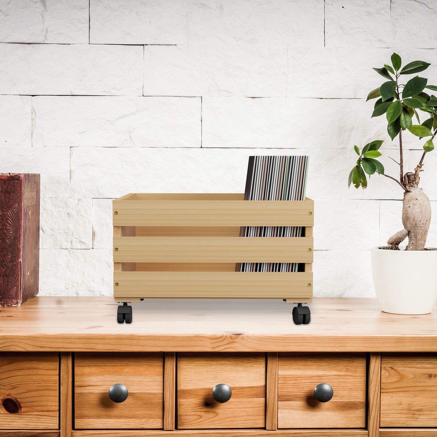 Bamboo record box