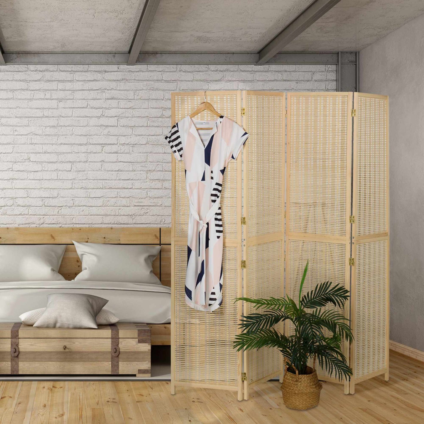 Bamboo screen 4-part