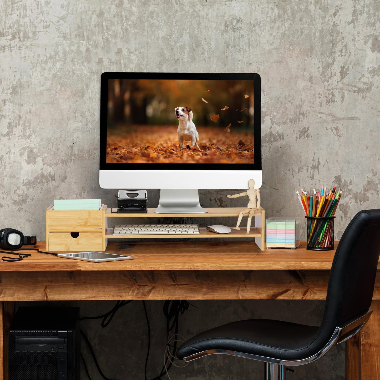 Bamboo screen stand