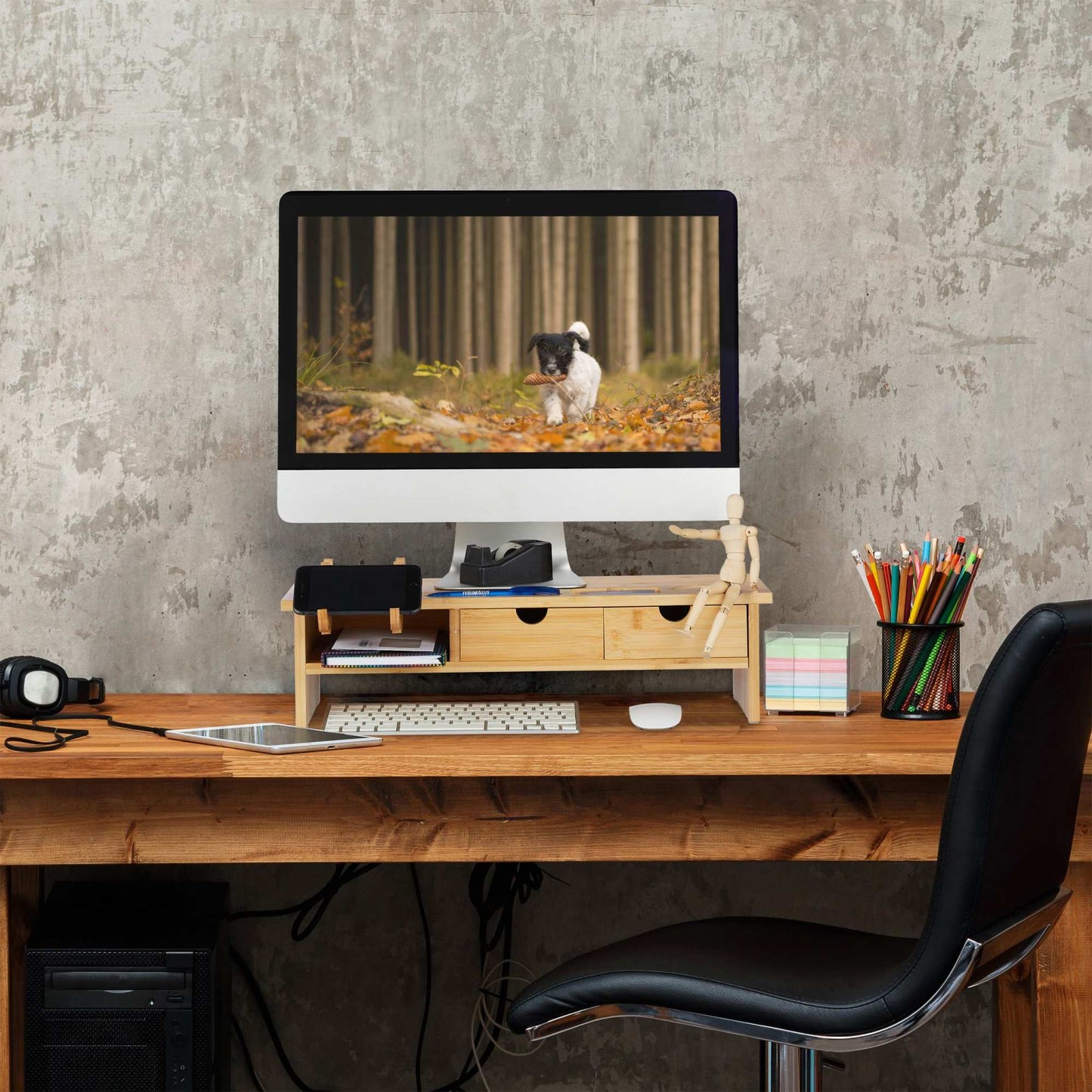 Bamboo screen stand