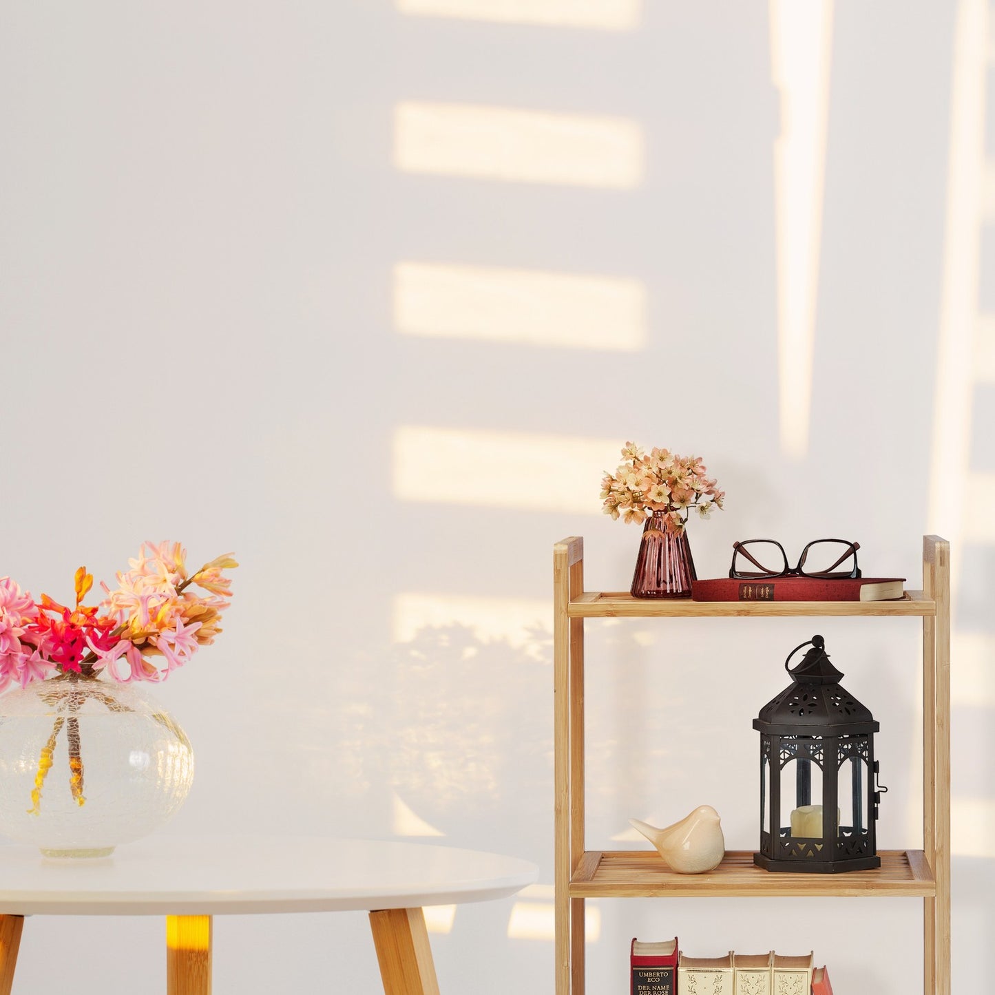 Bamboo shelf with 3 shelves