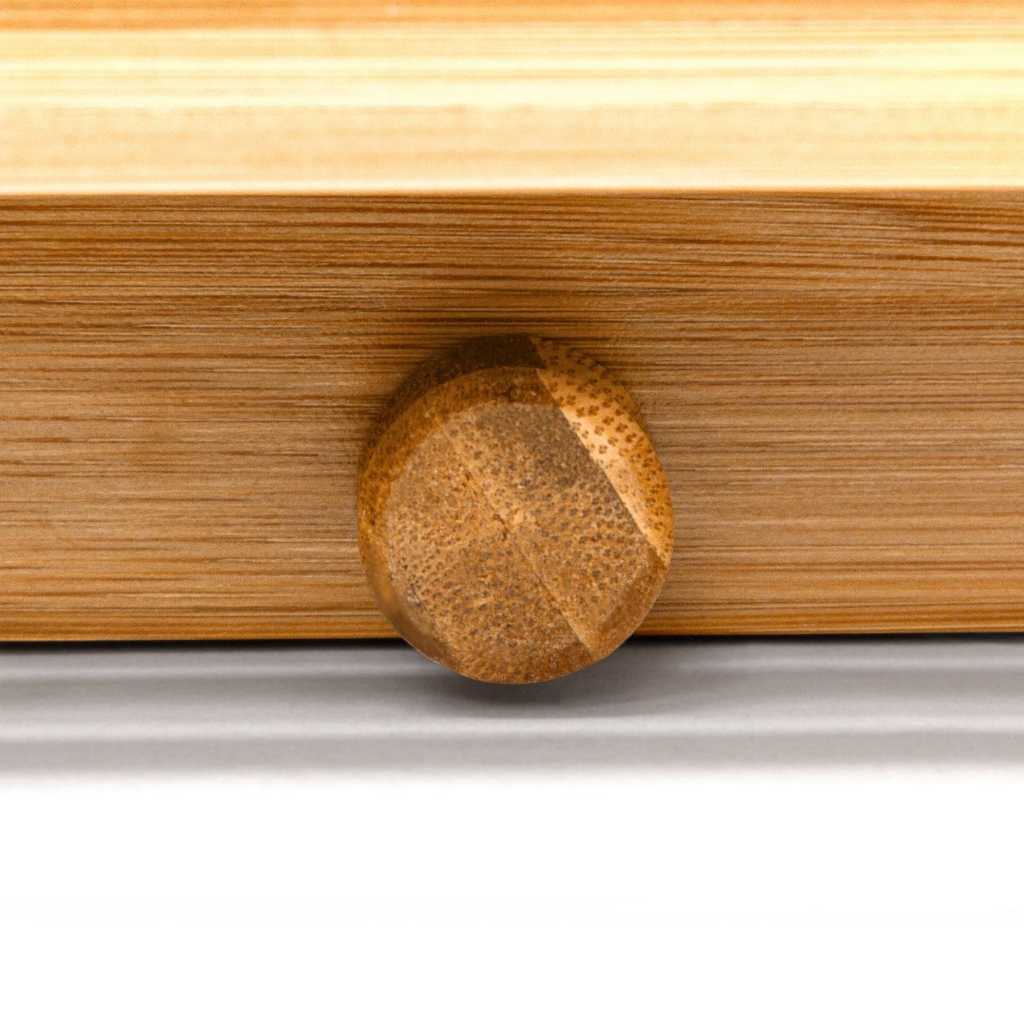 Bamboo shower shelf with 2 shelves