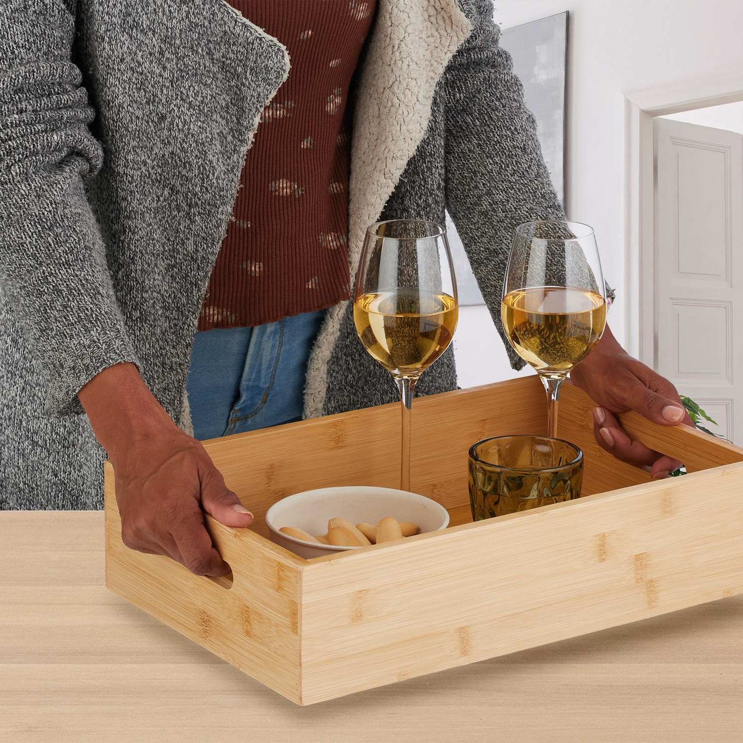 Bamboo sofa bar