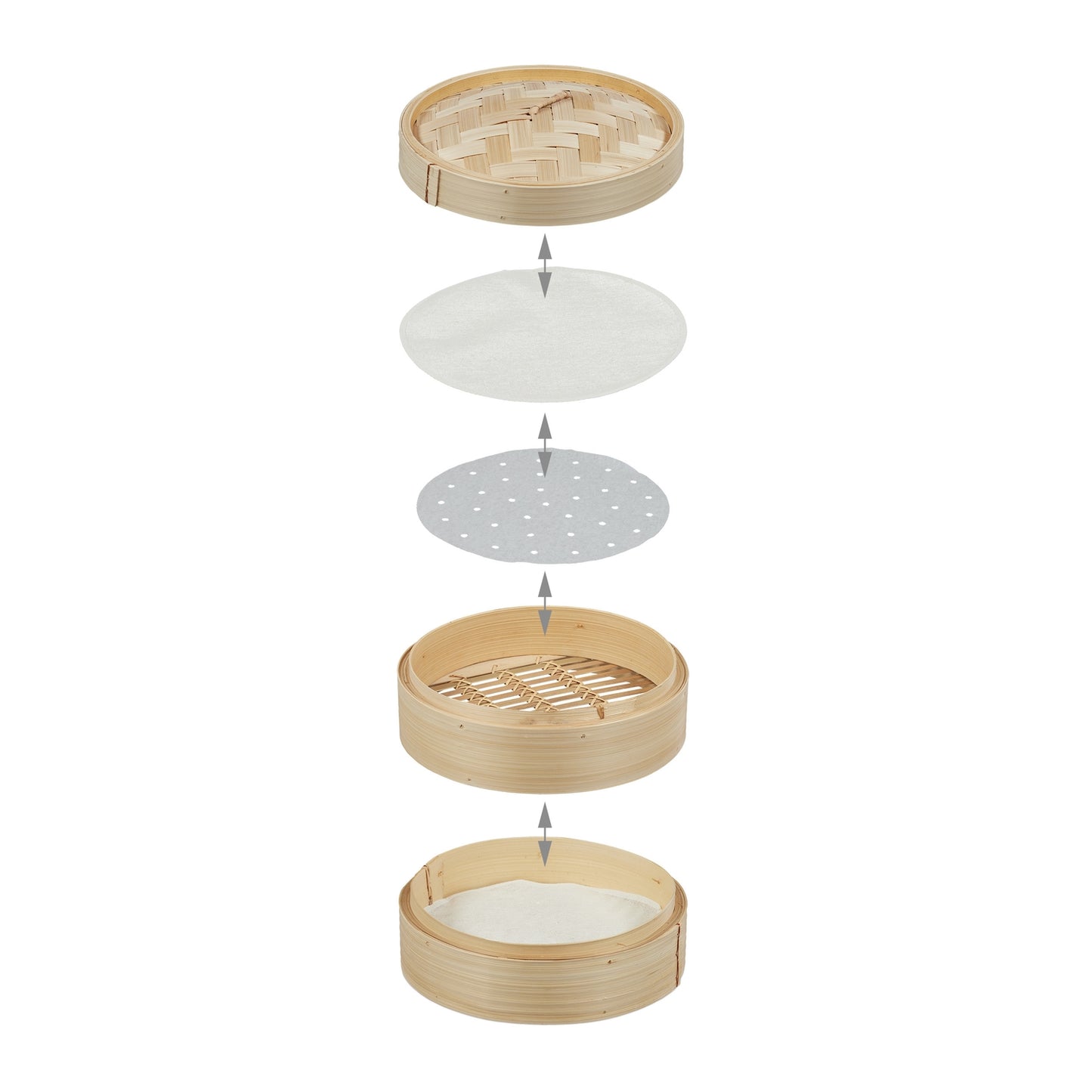 Bamboo steamer 26 cm