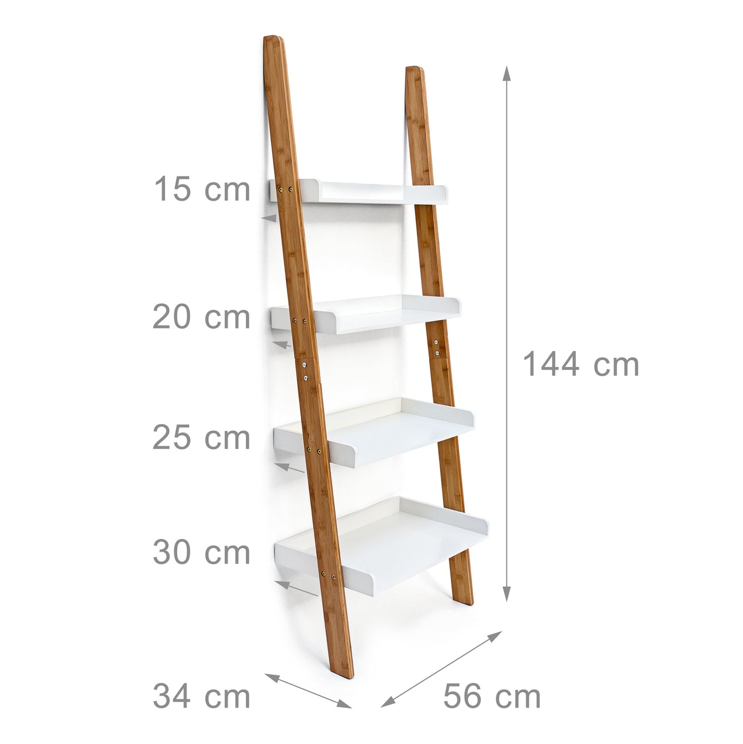 Bamboo step shelf