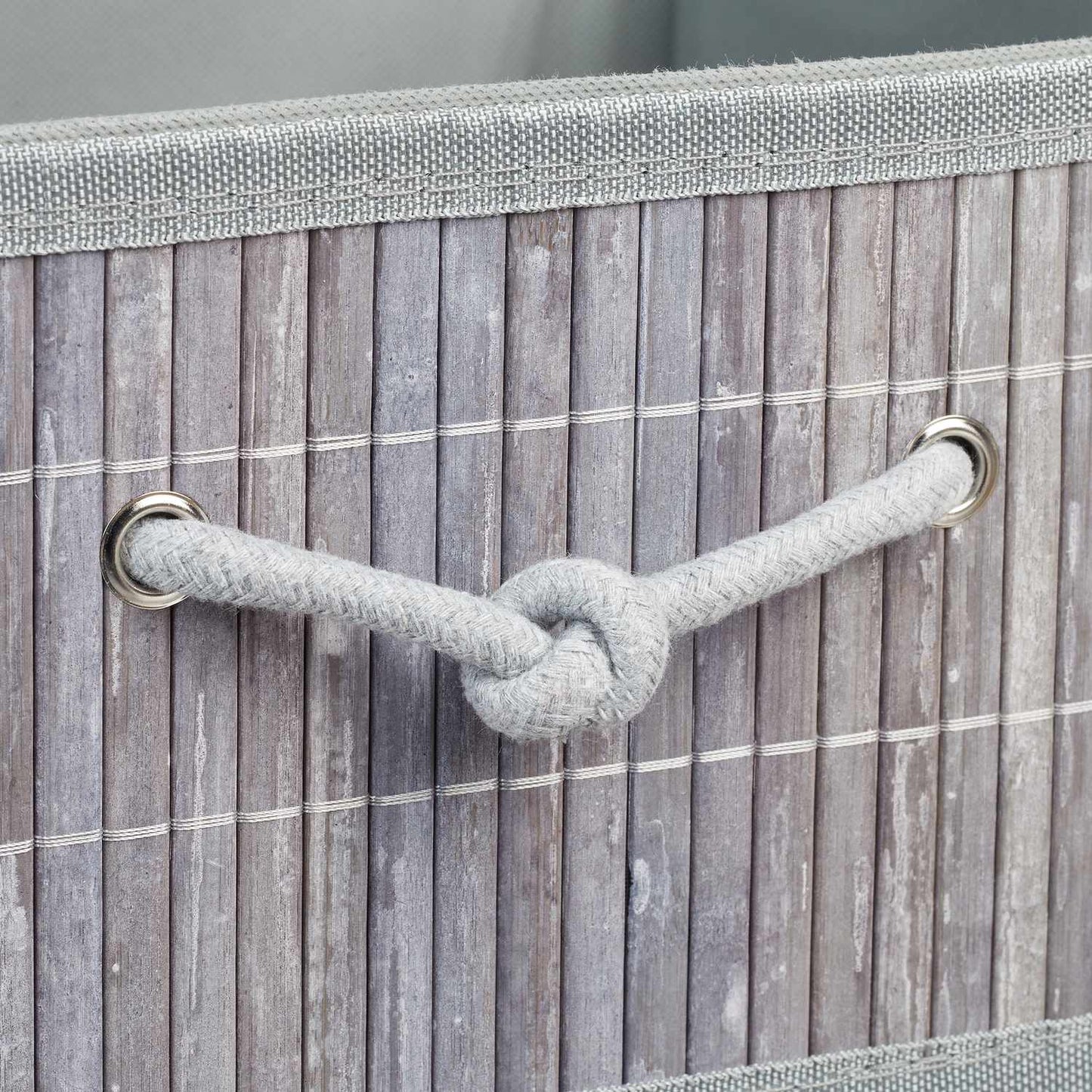 Bamboo storage basket set of 2