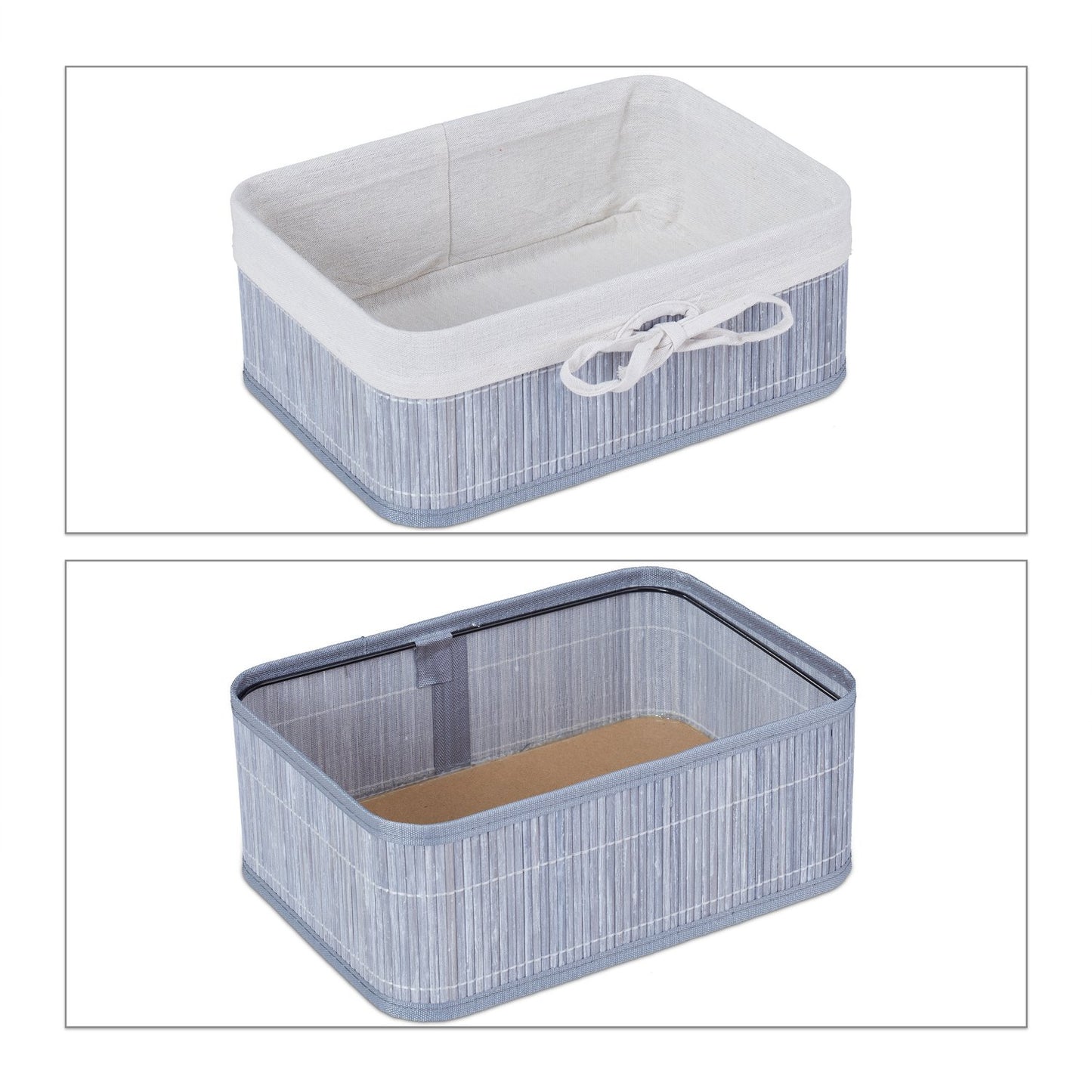 Bamboo storage baskets set of 3
