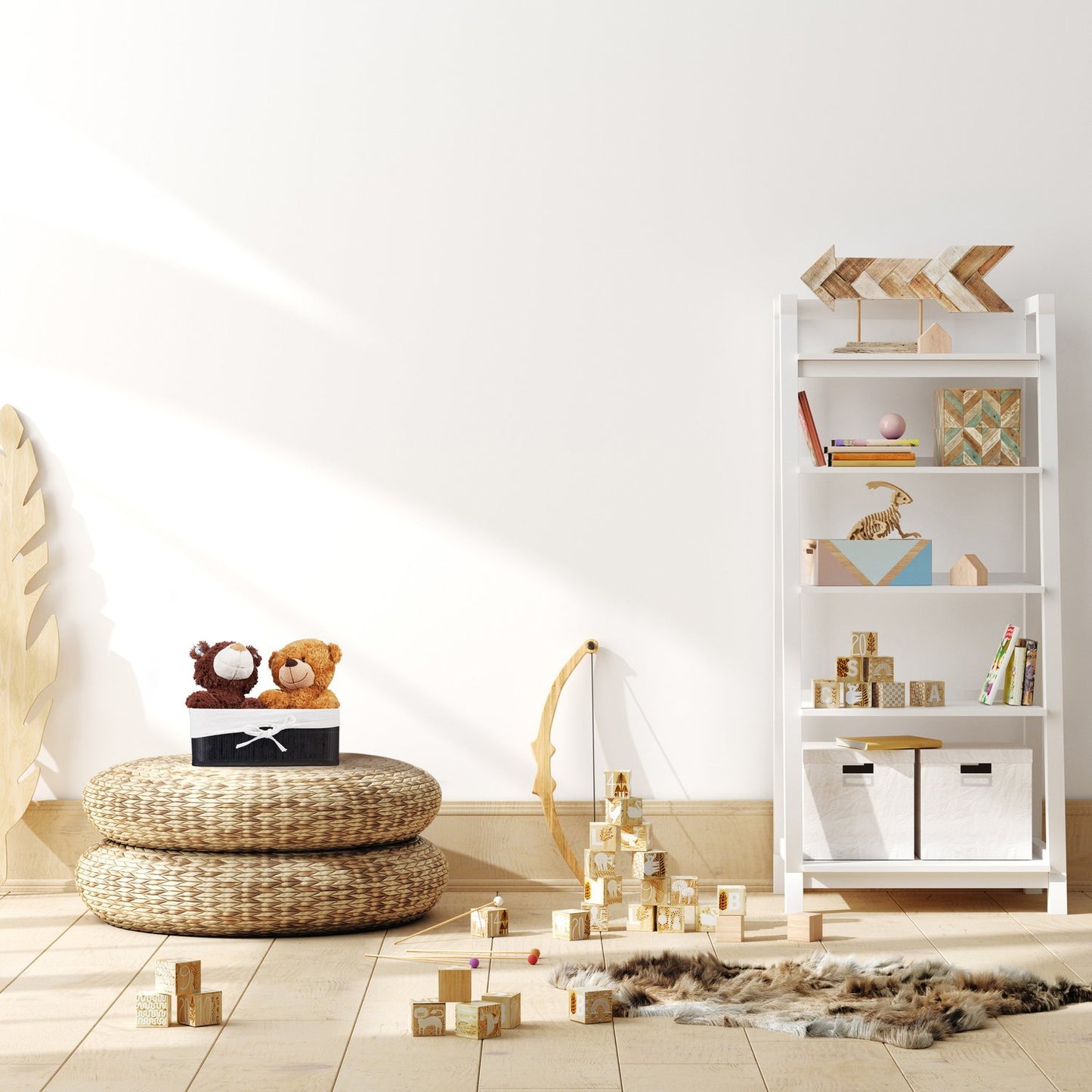 Bamboo storage baskets set of 3