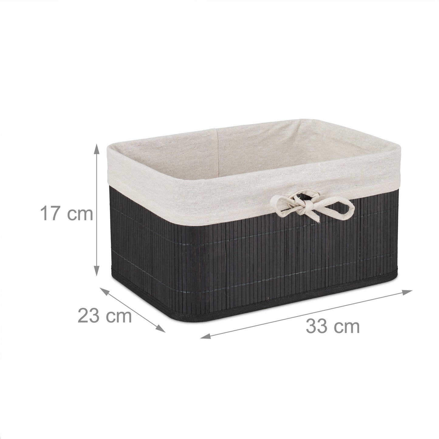 Bamboo storage baskets set of 4