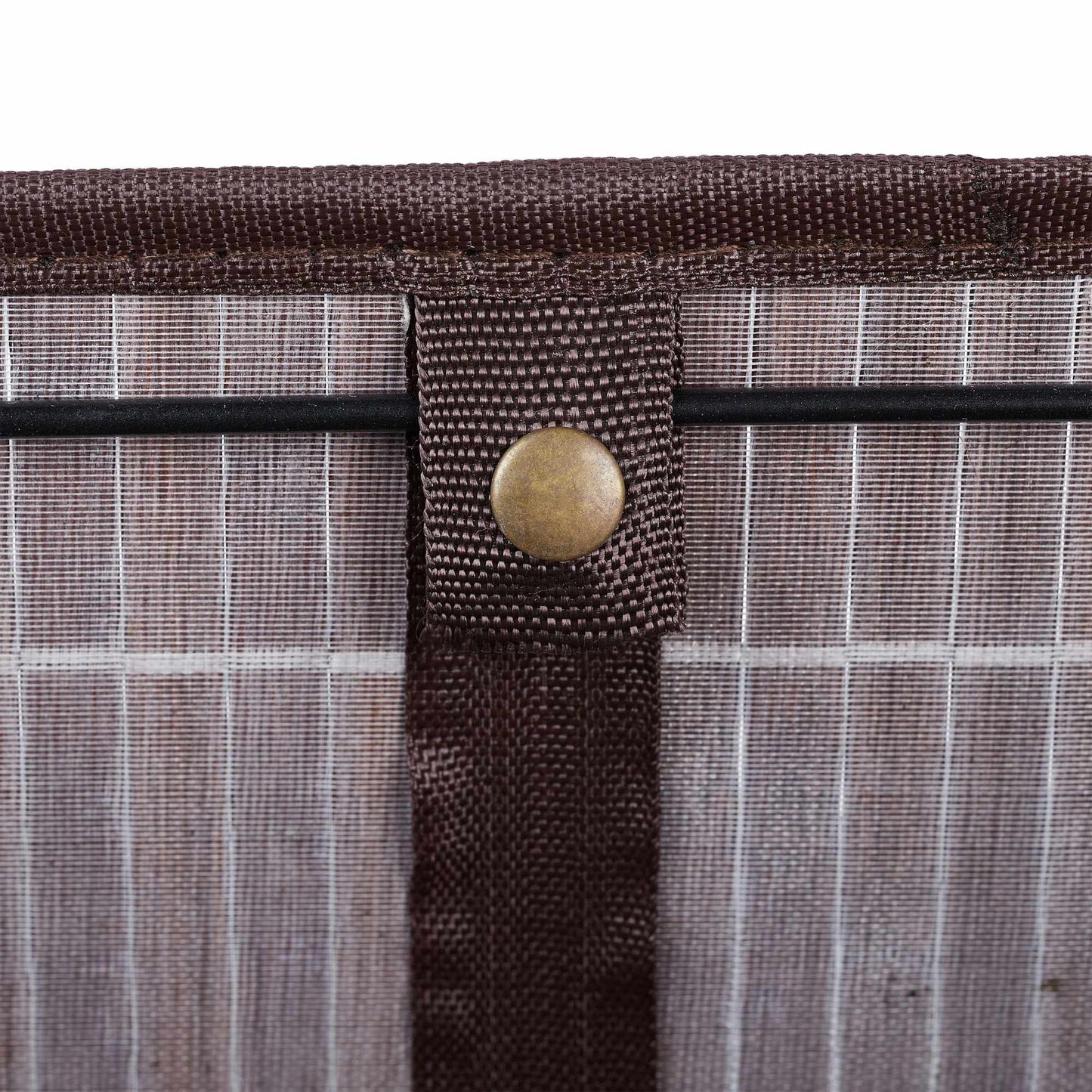 Bamboo storage basket with print