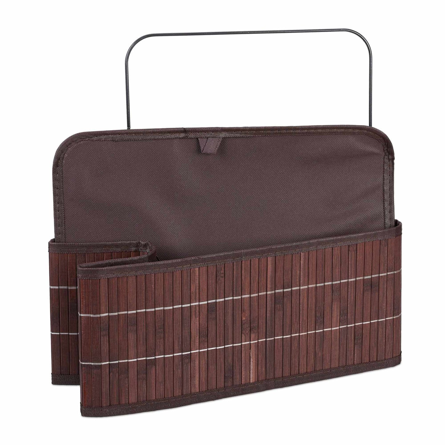 Bamboo storage basket with print