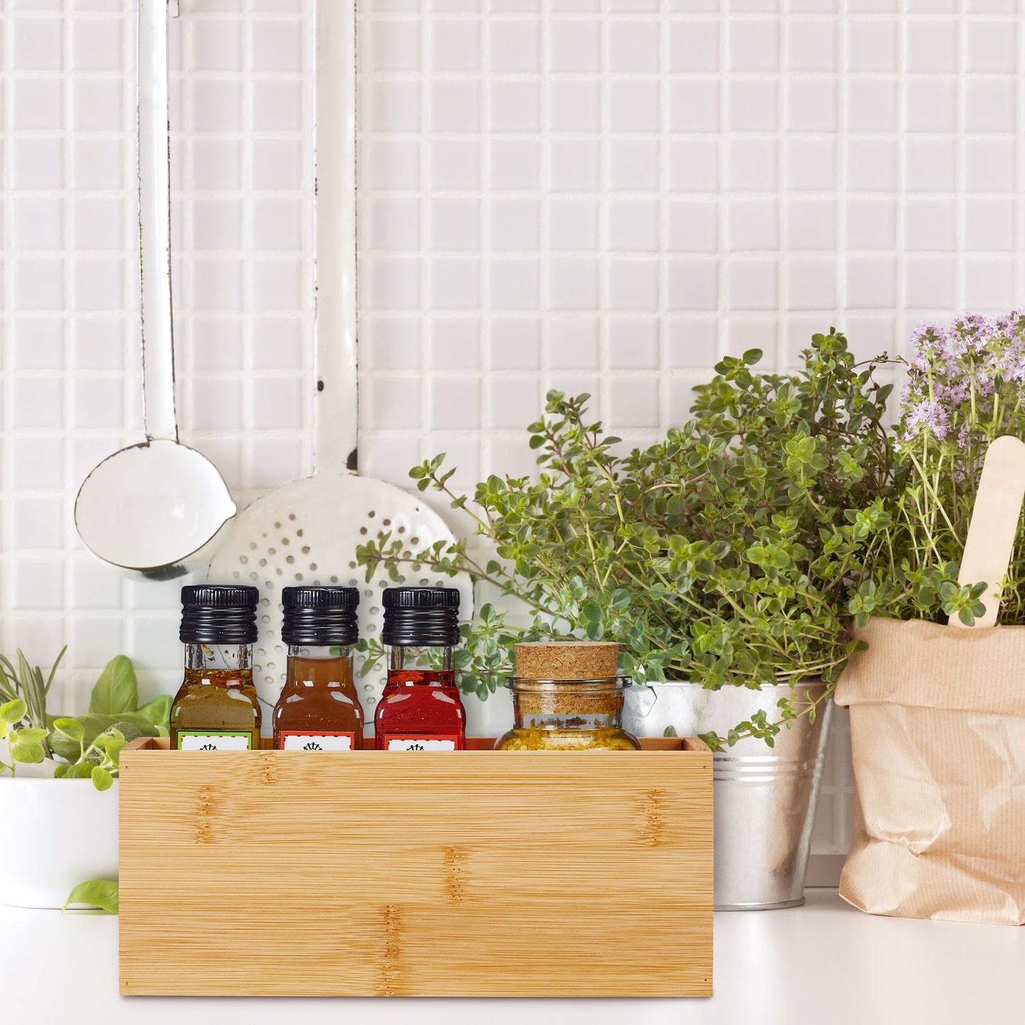 Bamboo storage box
