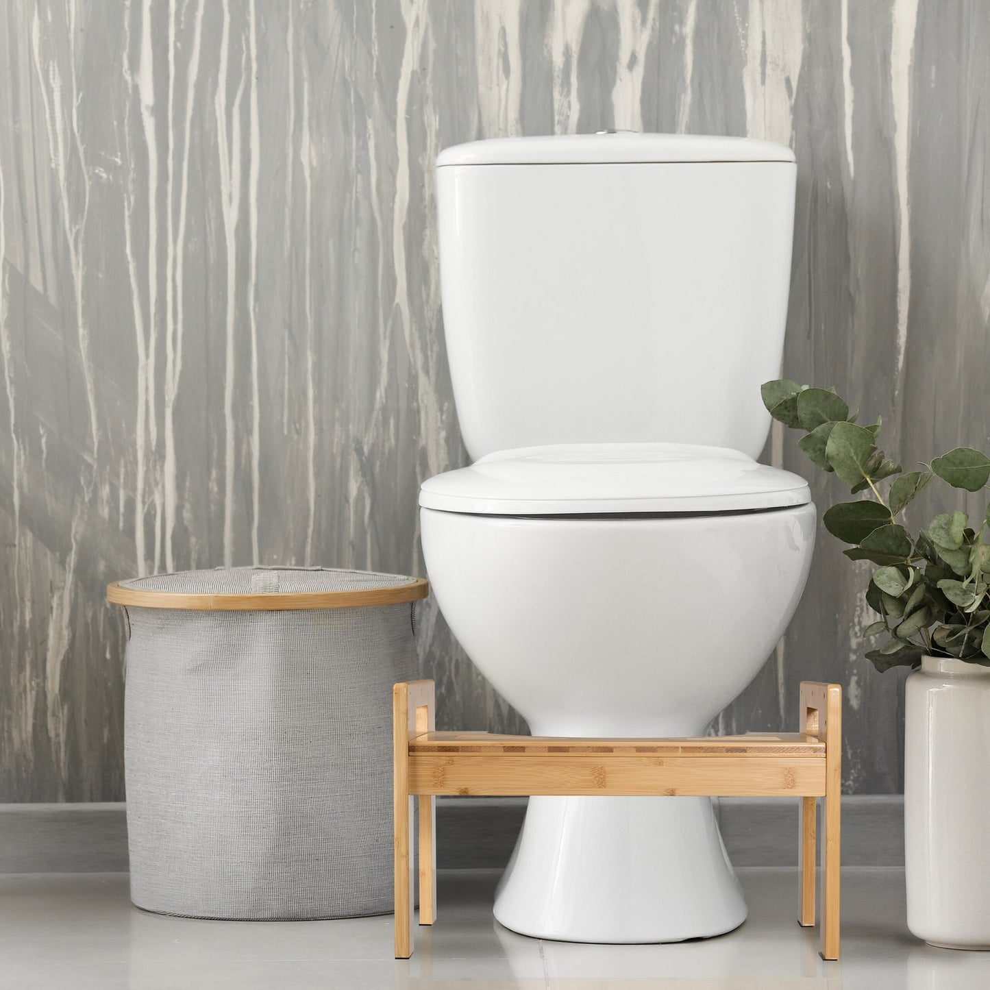 Bamboo toilet seat