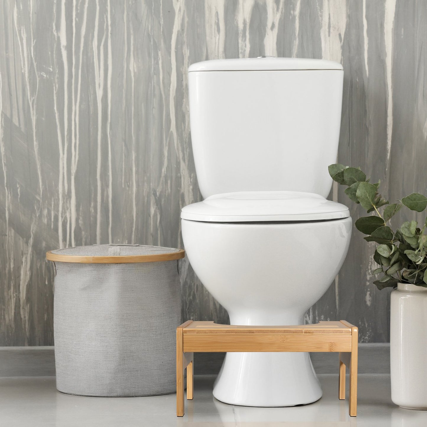 Bamboo toilet seat